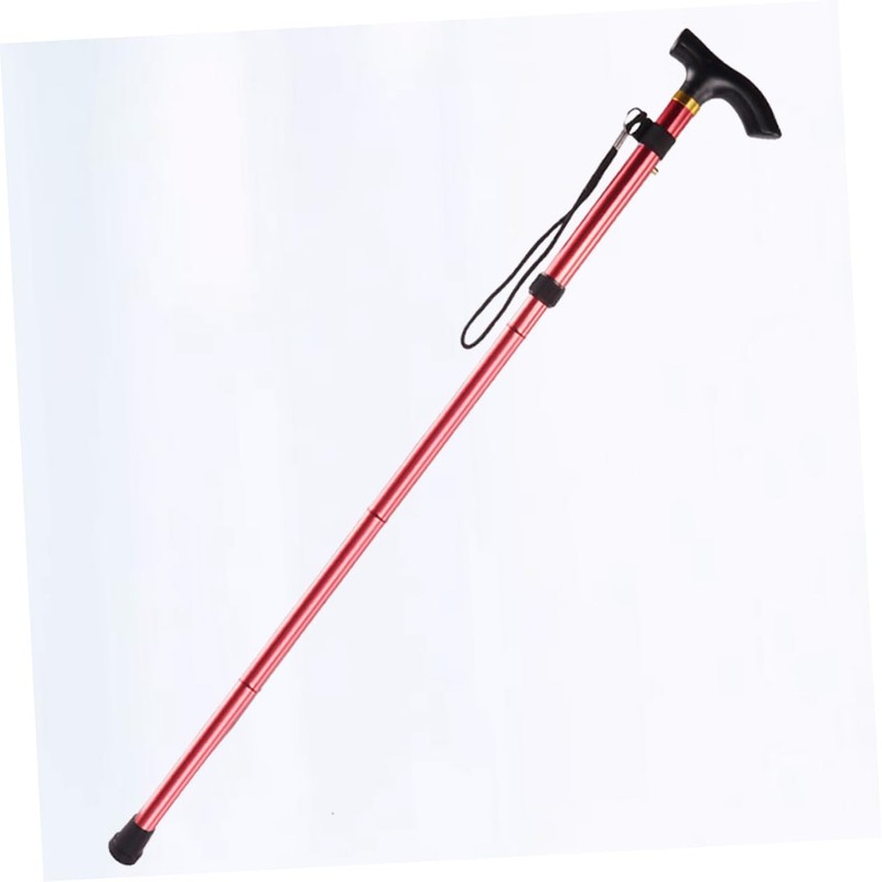 FOMIYES Foldable Adjustable Lightweight Trekking Pole Section Aluminium Alloy Anti-