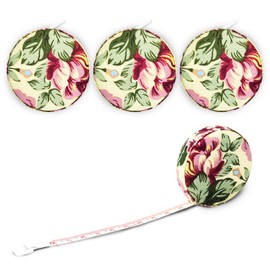 Pack of 4 Measuring Tape Body, 1.5 m/60 inches, Retractable Soft Double-Sided Tape Measure, Tailor's Measuring Tape, Body Circumference Tailor, Sewing Accessories for Measuring Length, Chest, Waist