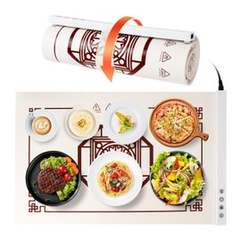 SHGUMITE Electric Warming Tray with 5 Temperature and Time Settings - Silicone Food Mat for Parties, Buffets, Travel, and Daily Use. Keep Food Warm and Enjoy.