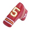 SHABIER Rote Golf-Putterabdeckung mit NO.15 Design Schlägerhaube für Blade Golf