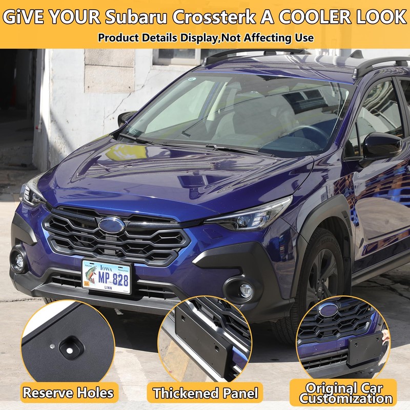 License Plate Frame Bracket Compatible with Subaru Crosstrek 2024 2025