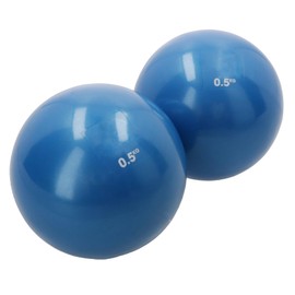 AB Tools Soft Weighted Toning Balls 2 x 0.5kg For Yoga Pilates Exercise Gym Core Training