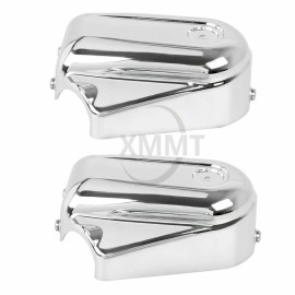 Unbranded Chrome Bar&Shield Rear Axle Covers swingarm Cap For Harley Heritage Softail US