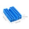 2 Pieces/Set 32 Holes Hex Shank Screwdriver Bits Holder Plastic