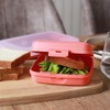 Engelland 1 x Lunch Box, Colour: Pink, Plastic, BPA-Free, Lunch