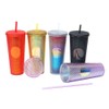 Qudai 710ML /24OZ Large Capacity Water Cup Full Studded Matte