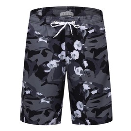 APTRO Men's Swimming Trunks, Long Swimming Shorts, Quick-Drying Board Shorts, Leisure Shorts with Inner Briefs, 2401