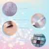 Blue Eyeshadow Palette,Blue Eye Shadow For Women,Blue Makeup Blue Glitter
