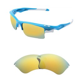 Oak&ban Polarized Replacement Lenses for Oakley Fast Jacket XL Sunglass (Golden - Polarized)