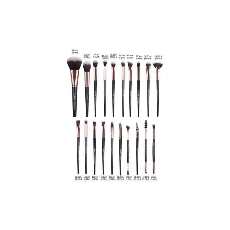 20 Brochas Maquillaje Profesional Esponjas Neceseres Cuencos Color Estilo 1