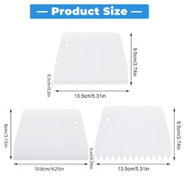 6 Pcs Adhesive Spreader, Notched Glue Applicator Kits Plastic Trowel Adhesive Barrier Spreader 0.5"/1" Tooth Reusable Hardwood Flooring Spreaders for Applying Glue Epoxy Resin Putty(White)