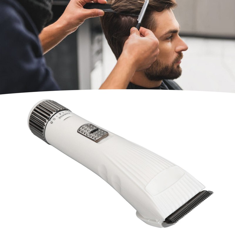 Electric Hair Clipper Rechargeable Hair Grooming Trimmer with 4 Guide