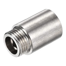 MECCANIXITY Stainless Steel Extension Pipe Fitting 30mm G1/2 Female to G1/2 Male Thread Reducer Coupling Adapter Connector