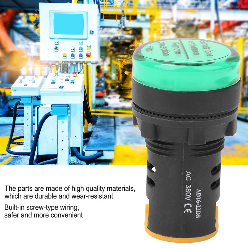 10Pcs BERM LED Power Indicator Light PC Flame Retardant Shell