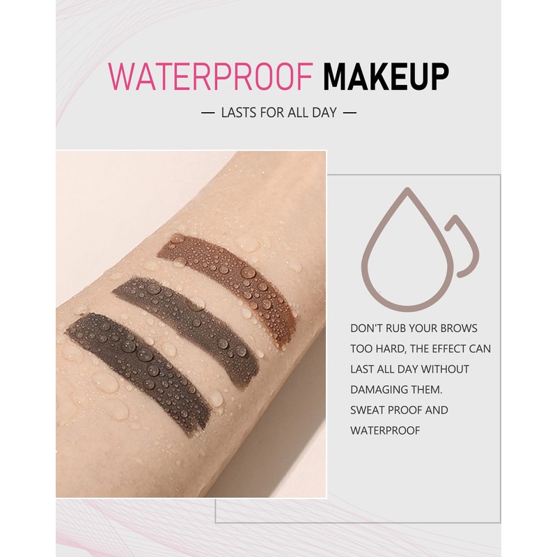 YFulfill Eyebrow Pencil Dark Brown Waterproof, Eye Brow Pencil Dark