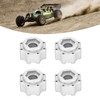 4pcs 17mm Hex Adapter Professional Aluminum Alloy Fine Machined 3.8