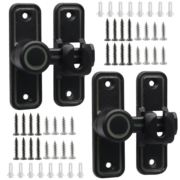 Opfiue Opfiue 2PCS Barn Door Lock,Heavy Duty Sliding Door Latch