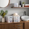 Sundis Orgamix Mini Storage Tower Plastic Clear/Silver, transparent, L25.5 x