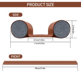 Draught Excluder for Doors, 96 cm PU Door Sealing Strip Bottom, Door Bottom Seal, Door Seals, Draught Excluder with Double Seal, Draught Excluder, Wind Stopper Protection Against Draughts and Noise