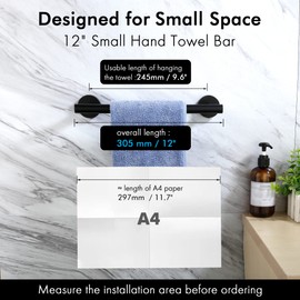 KES 29.5 Inches Towel Bar for Bathroom Shower Hand Towel Holder Hanger SUS304 Stainless Steel RUSTPROOF Wall Mount Brushed Steel, Total Length 31.9 Inch, A2000S80-2