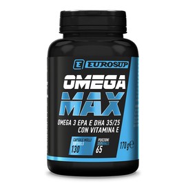 EUROSUP OMEGA MAX | Omega 3 60% | Alta Concentrazione | 130 softgels
