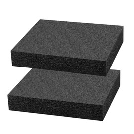 Pack of 2 Foam Panels, Cut Foam Tool Case, Camera Case, Foam Case Insert for Tool Box Organisation, Black, 300 x 250 x 60 mm