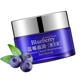 Crema Facial Hidratante Wonder Esencia BlueBerries CremaGel Contorno Ojos Esencia de Arándano Antiarrugas Cuidado de la Piel Diurno Rejuvenecedor Tarro 50gramos