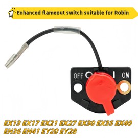 Stop Switch Fits Robin Subaru EX13 EX17 EX21 EX27 EX30 EX35 EX40 EH36 EH41 EY20 EY28 On Off Kill [#X660000530]
