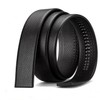 Men's Durable Automatic Buckle Running Belt - PVC Body, Anti-Scratch Edge, 120cm, Black Buckle 15ea