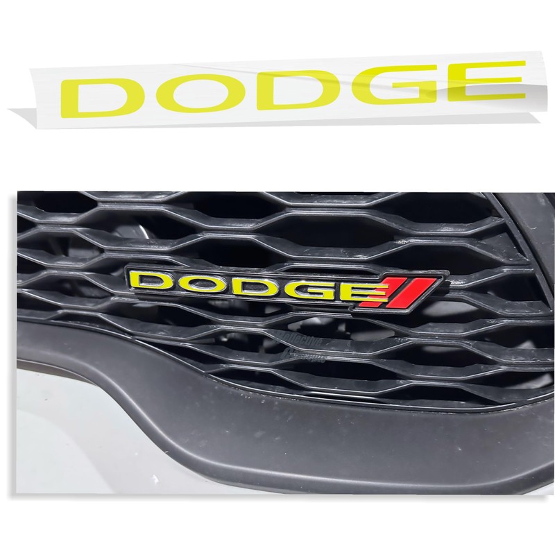 Dodge Grille Emblem Overlay Decal - 2013-2025 Durango - (Color: