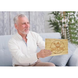 Dad Wooden Cutting Board, Father's Day Gifts As Grill Board Of BBQ Masters - Unique Gifts For Men, Gifts For Dad & Grilling Gifts For Men (Beech Wood Mini (9” X 6”))