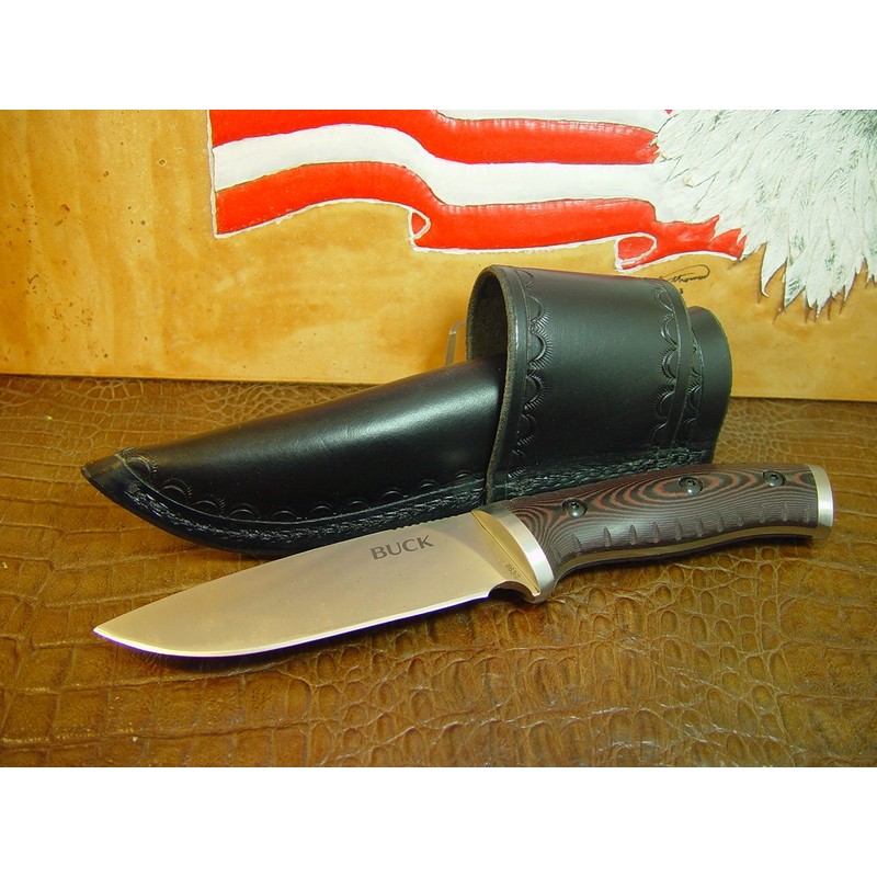 Custom cross draw knife sheath for the buck Selkirk knife.