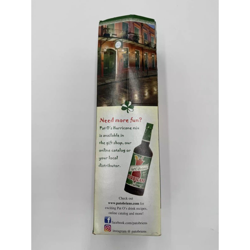 Unbranded Pat O’Brien’s Have Fun Hurricane Glass Orlando Souvenir with