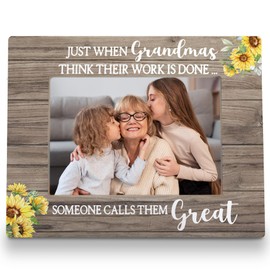 FLDAS Great Grandma Picture Frame 8x10, Great Grandma Gifts Picture Frames, Mothers Day Pregnancy Announcement Gifts for Great Grandma Grandmother, Someone Calls Them Great Grandma Photo Frame 5X7,