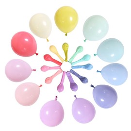 300Pcs Pastel Balloons Assorted, 10 inch 5 inch Helium Multicolor Macaron Balloons Strong Latex Party Balloons for Birthday Baby Shower Wedding Decorations