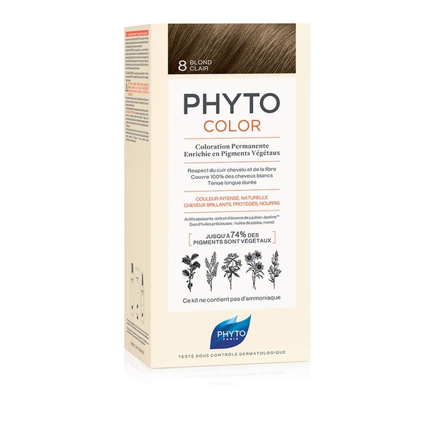Phyto Protocolor Box Hair Dye 8 Light Blonde 182ml