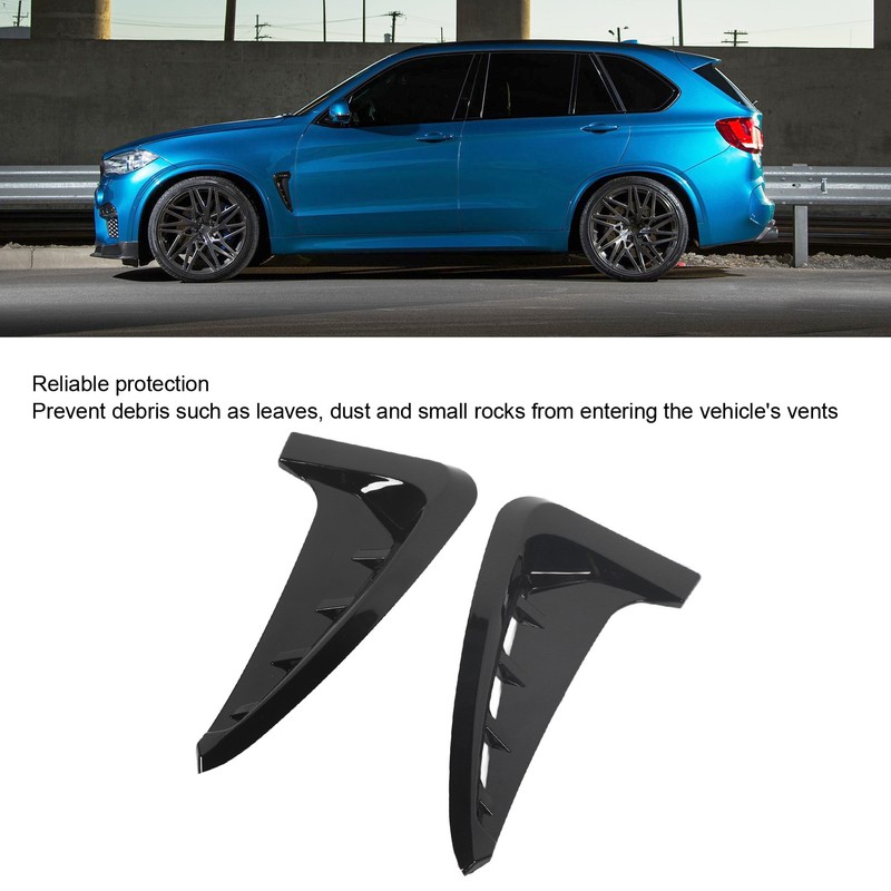 2PCS Car Front Side Air Vent Cover Decorative Gills Side