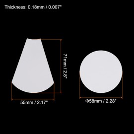 sourcing map 44pcs English Paper Piecing Large Flower Shapes Paper Quilting Templates Patchwork English Paper Piecing Supplies for Quilting Sewing DIY Craft