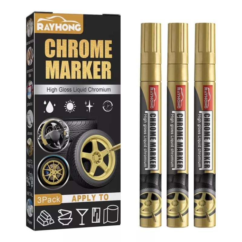 Generic 2×lápiz Pintura Líquida Base Aceite, Reflectante Perma