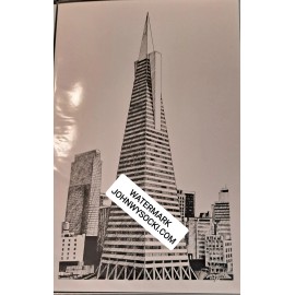 Transamerica Pyramid And Skyline Print San Franscisco California # 01-20