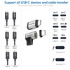 Ablian USB C Magnetic Adapter 2 Pack, Straight and 90
