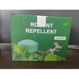 24 Pack Mouse Rodent Repellent, Peppermint Oil Balls for Mice Rodent Deterrent,Natural Pest Control Pouches for Cockroach, Spider and Pests, Indoor & Outdoor,Keeps Rats Away from Home and Kitchen