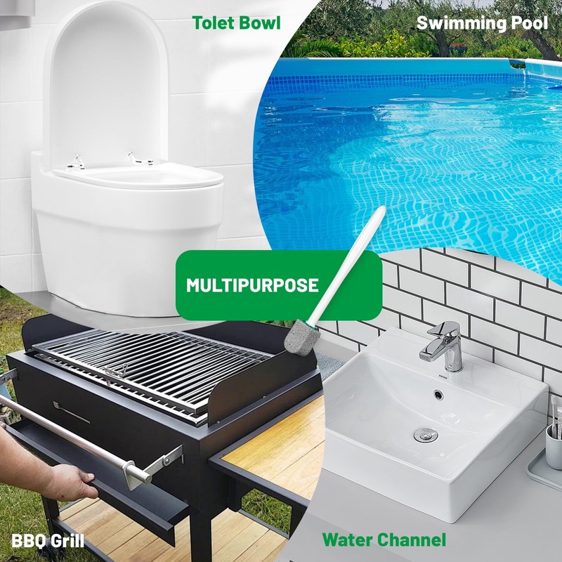 Pumice Stone Toilet Bowl Cleaner,Bathroom Cleaner Brush Toilet Wand Refills