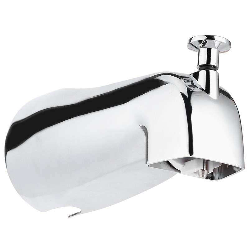 Wall Mounted Electroplate Bathtub Faucet Concealed Tub Spout with Pull