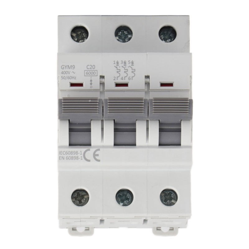 GYM9‑C65 Miniature Circuit Breaker 3 Poles 400VAC High Quality Circuit