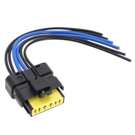 Be In Your Mind Rear Tail Light Wired Plug Connector Harness Cable 6 Pin Compatible with Clio Mk3 2005-2012 20cm Rear Light Replacement Assemblies