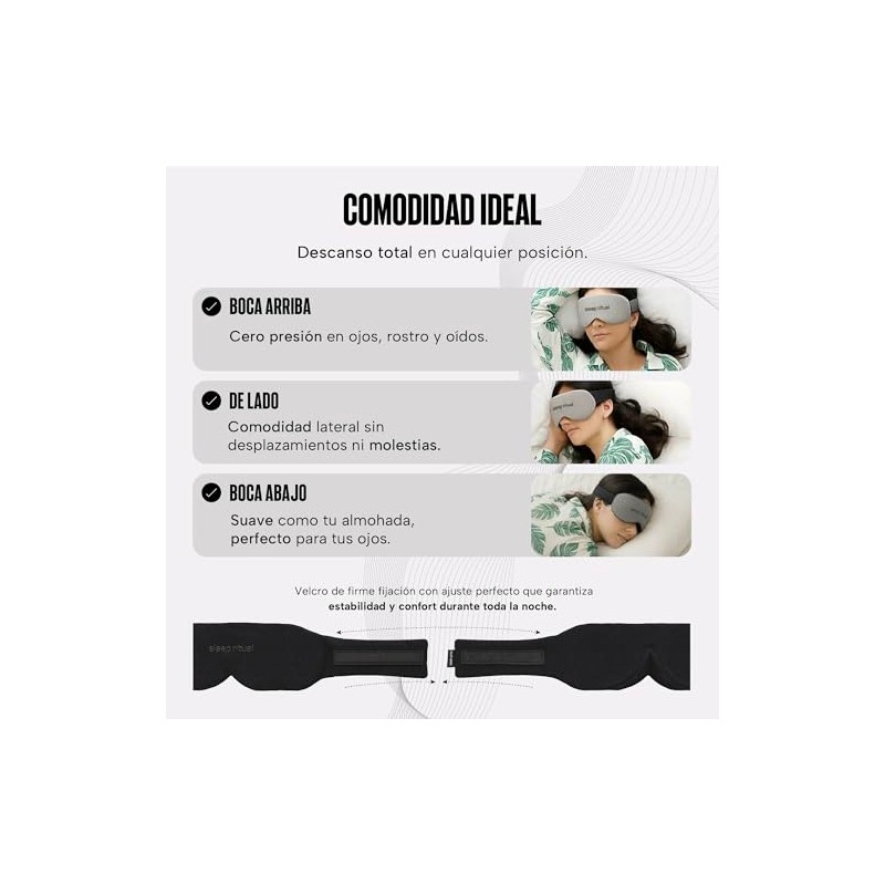 Sleep Ritual Antifaz Premium para Dormir con Tecnología Blackout