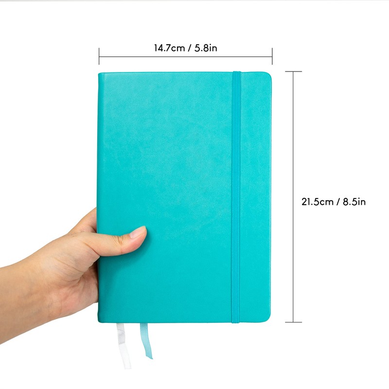 STATIONERY ISLAND Notebook A5 Squared Journal Hardcover with 120 g/m²