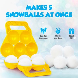 Slippery Racer 5 in 1 Snowball Maker, Red (Yellow)