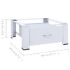 Matalde Washing Machine Pedestal with Drawer White